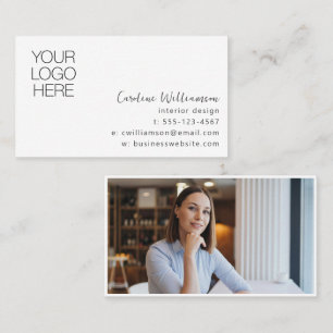 Minimalistisch Logo Foto Interieur Ontwerper Creat Visitekaartje