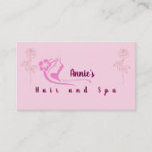 Minimalistisch logo haar en Spa schoonheid Visitekaartje (Voorkant)