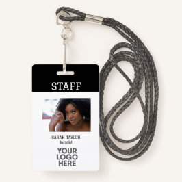 Minimalistisch Logo-ID Kaart bedrijf werknemer Badge