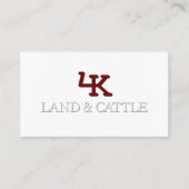 Minimalistisch Logo Ingegraveerd Visitekaartje (Voorkant)