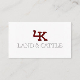 Minimalistisch Logo Ingegraveerd Visitekaartje