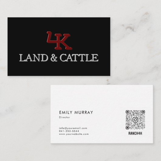 Minimalistisch Logo Ingegraveerd Visitekaartje (Voorkant / Achterkant)