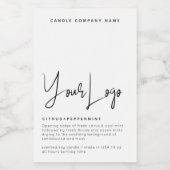 Minimalistisch Logo kaartenlabel Voedselcontainer Etiket (Enkel label)