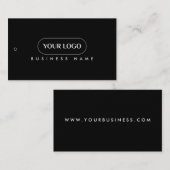 Minimalistisch Logo Label Hang Label (Voorkant / Achterkant)