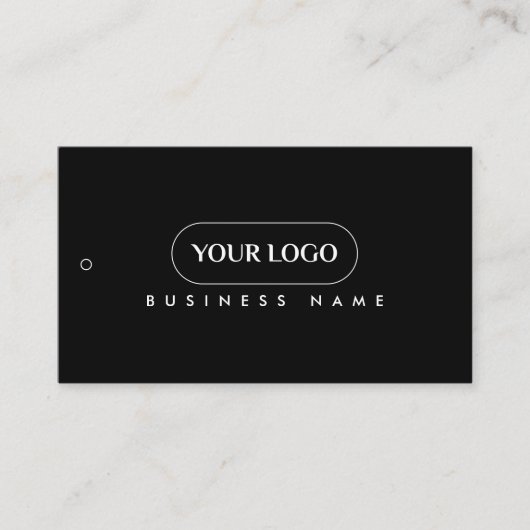 Minimalistisch Logo Label Hang Label (Voorkant)