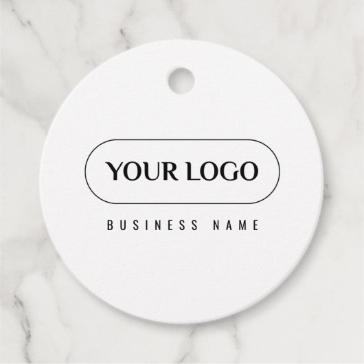 Minimalistisch Logo Label Hang label (Voorkant)