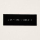 Minimalistisch Logo Label Hang label Mini Visitekaartjes (Achterkant)