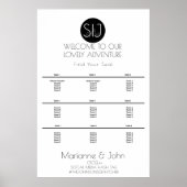 Minimalistisch Logo op de top van de bergen Poster (Voorkant)