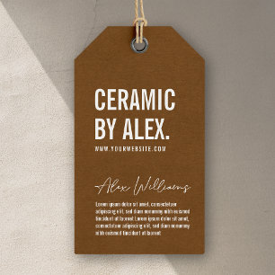 Minimalistisch Logo ophangen Label Cadeaulabel