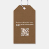 Minimalistisch Logo ophangen Label Cadeaulabel (Achterkant)
