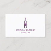 Minimalistisch Logo Sommelier Visitekaartje (Voorkant)