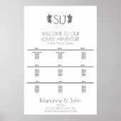 Minimalistisch Logo van de Wreath Orna Wedding Poster (Voorkant)