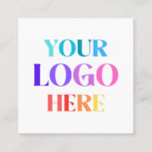 Minimalistisch logo vierkante visitekaartje (Voorkant)
