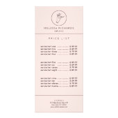 Minimalistisch Logo voor Hand- en Wimpermake-upart Reclamekaart (Voorkant)