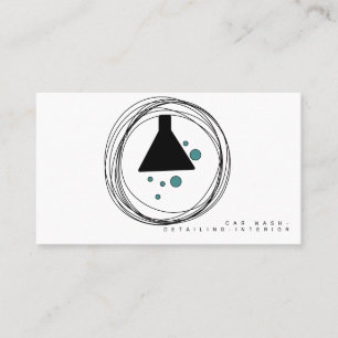 Minimalistisch logo voor interieurontwerper autowa visitekaartje