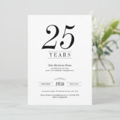 Minimalistisch Logo voor Jubileumviering van Bedri Kaart (Staand voorkant)