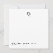 Minimalistisch Logo voor kerstfeestvieren Kaart (Achterkant)