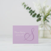 Minimalistisch logo voor lavender visitekaartje (Staand voorkant)