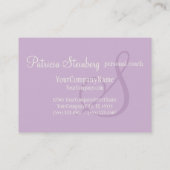 Minimalistisch logo voor lavender visitekaartje (Achterkant)
