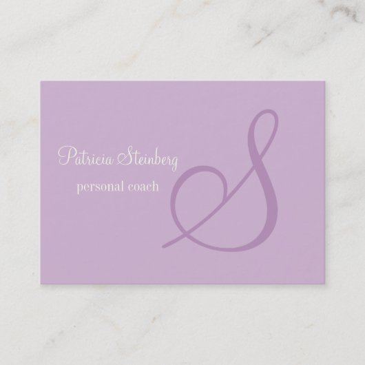 Minimalistisch logo voor lavender visitekaartje (Voorkant)