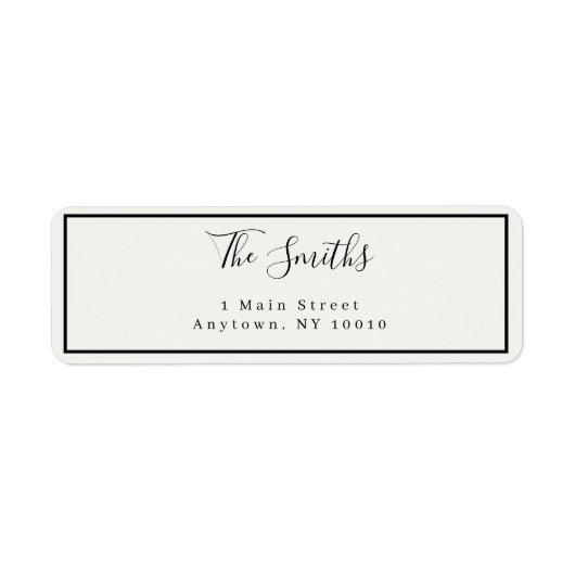 Minimalistisch logo voor moderne grafische weergav etiket (Voorkant)