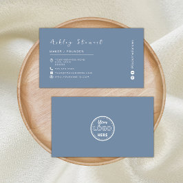 Minimalistisch Logo voor Periwinkle Professional-m Visitekaartje