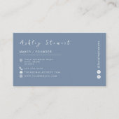 Minimalistisch Logo voor Periwinkle Professional-m Visitekaartje (Voorkant)