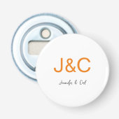 Minimalistisch logo voor professionele klassiekers button flesopener (Voorkant)