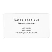 Minimalistisch logo voor professionele klassiekers etiket (Voorkant)