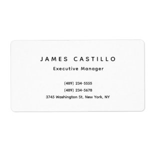 Minimalistisch logo voor professionele klassiekers etiket