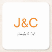 Minimalistisch logo voor professionele klassiekers kartonnen onderzetters (Voorkant)