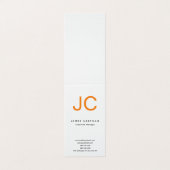 Minimalistisch logo voor professionele klassiekers visitekaartje (Buitenkant ongevouwen)