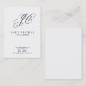 Minimalistisch logo voor professionele klassiekers visitekaartje (Voorkant / Achterkant)