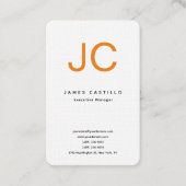 Minimalistisch logo voor professionele klassiekers visitekaartje (Voorkant)