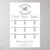 Minimalistisch Logo-weddenschappen Poster (Voorkant)