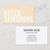 minimalistisch looiend en schoonheidssalon visitekaartje (Voorkant / Achterkant)