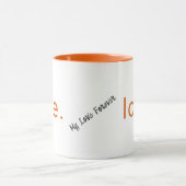 Minimalistisch Love Design - Valentijnsdag Gift Mok (Midden)
