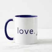Minimalistisch Love Design - Valentijnsdag Gift Mok (Links)