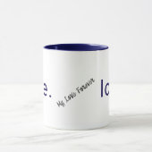 Minimalistisch Love Design - Valentijnsdag Gift Mok (Midden)