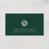 Minimalistisch luxe accountantskantoor visitekaartje (Voorkant)