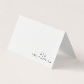 Minimalistisch luxe boetiek ivoor Visitekaartje (Voorkant)