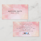 Minimalistisch luxe boetiek ivoor Visitekaartje (Voorkant / Achterkant)