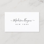 Minimalistisch luxe boetiek ivoor Visitekaartje (Voorkant)