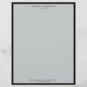 Minimalistisch Luxe Boutique Black/Grey Briefhoofd