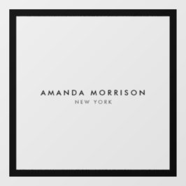 Minimalistisch luxe Boutique Black/Transparant Raamsticker