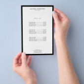 Minimalistisch Luxe Boutique Black/White Flyer (Hand)