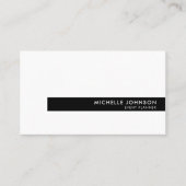 Minimalistisch Luxe Boutique Black/White Visitekaartje (Voorkant)