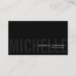 Minimalistisch Luxe Boutique Black/White Visitekaartje