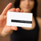 Minimalistisch Luxe Boutique Black/White Visitekaartje