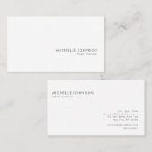 Minimalistisch Luxe Boutique Black/White Visitekaartje (Voorkant / Achterkant)